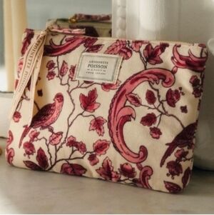 Pink and Cream Cosmetic Bag